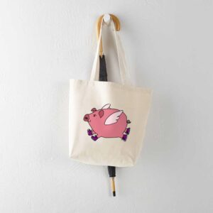 CafePress Flying Pig With Sneakers Tote Bag Canvas Tote Shopping Bag