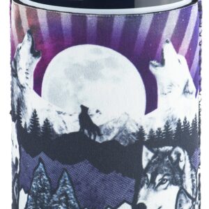 Funny Guy Mugs Wolf Collapsible Neoprene Can Coolie - Drink Cooler