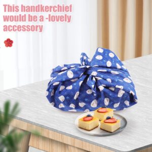 ABOOFAN Japanese Traditional Wrapping Cloth Rabbit Printed Handkerchief Bento Lunch Bandana Cover Bag Gift Box Packaging Cloth for Home Outdoor Picnic