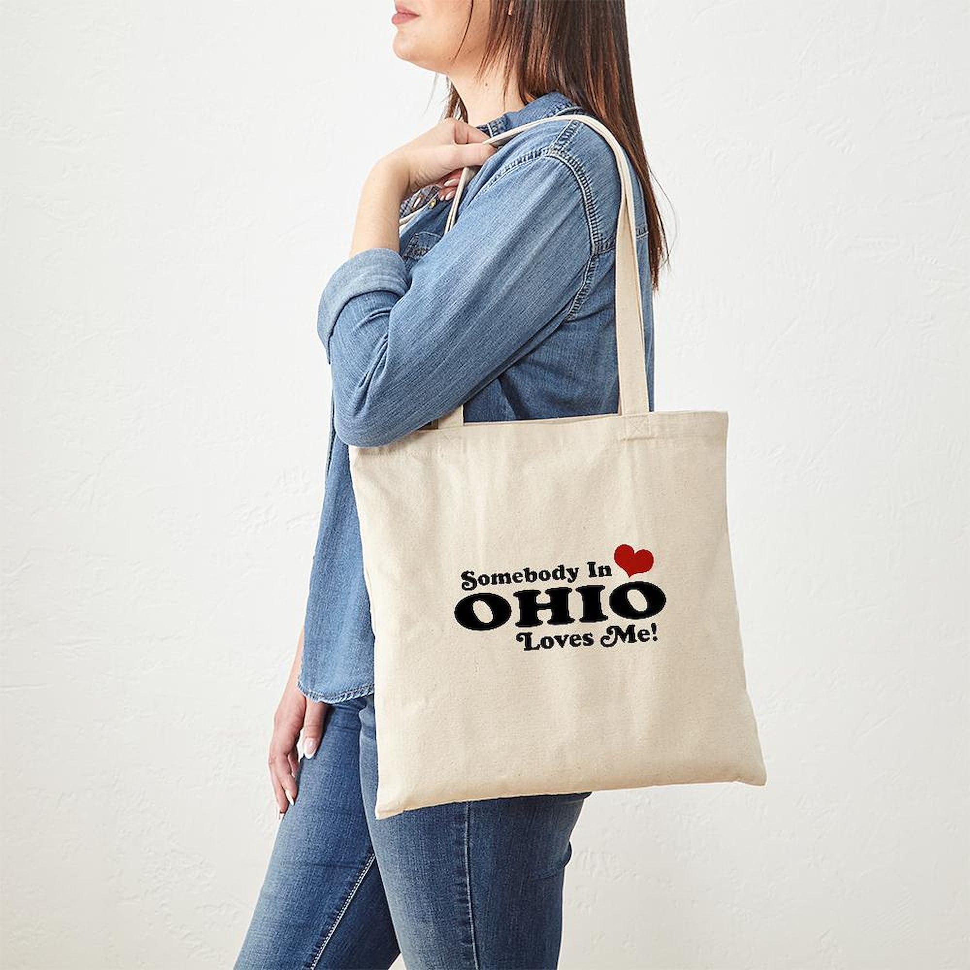 CafePress Somebody In Ohio Loves Me Tote Bag Canvas Tote Shopping Bag