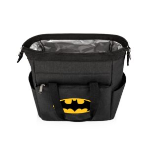 PICNIC TIME DC Comics Batman Bat-Signal On The Go Lunch Bag, Soft Cooler Lunch Box, Insulated Lunch Bag, (Black)