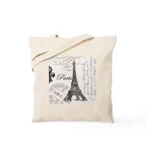 cafepress vintage paris eiffel tower tote bag canvas tote shopping bag