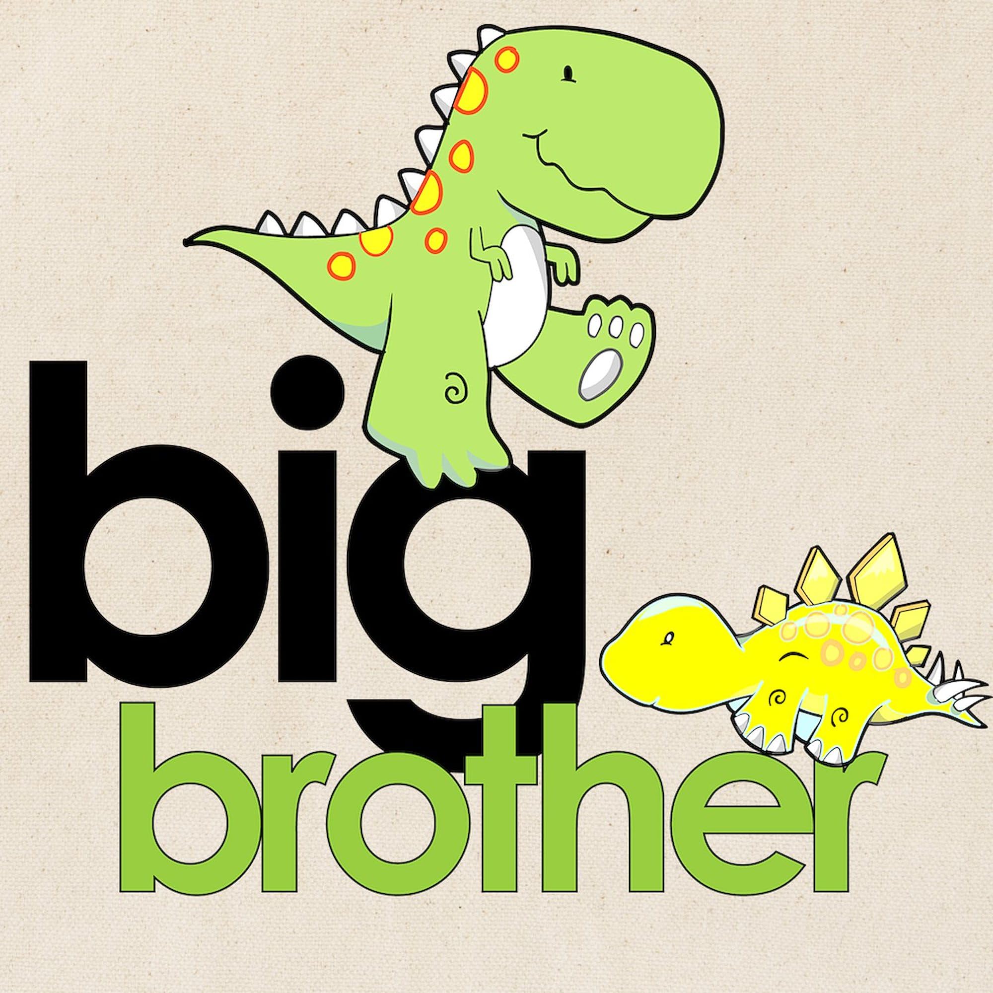 CafePress Big Brother T Shirt Dinosaur Tote Bag Canvas Tote Shopping Bag