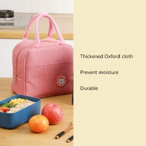 5.5 L Pink Bear Small Lunch Bags for Women, Portable Insulation Bags, Reusable Lunch Bags, Can be Used for Picnics, Work, etc. (S, Pink Bear)