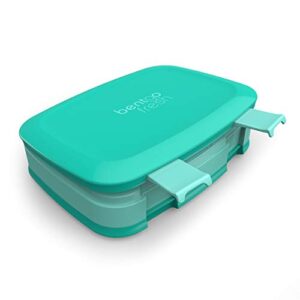 Bentgo Fresh (Aqua) – Leak-Proof & Versatile 4-Compartment Bento-Style Lunch Box – Ideal for Portion-Control and Balanced Eating On-The-Go – BPA-Free and Food-Safe Materials