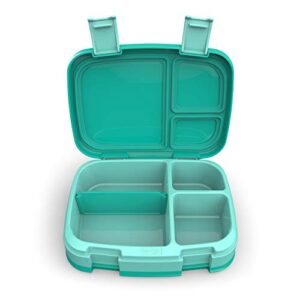 Bentgo Fresh (Aqua) – Leak-Proof & Versatile 4-Compartment Bento-Style Lunch Box – Ideal for Portion-Control and Balanced Eating On-The-Go – BPA-Free and Food-Safe Materials