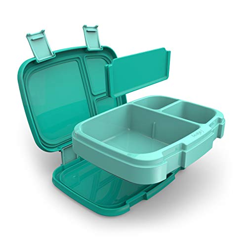 Bentgo Fresh (Aqua) – Leak-Proof & Versatile 4-Compartment Bento-Style Lunch Box – Ideal for Portion-Control and Balanced Eating On-The-Go – BPA-Free and Food-Safe Materials