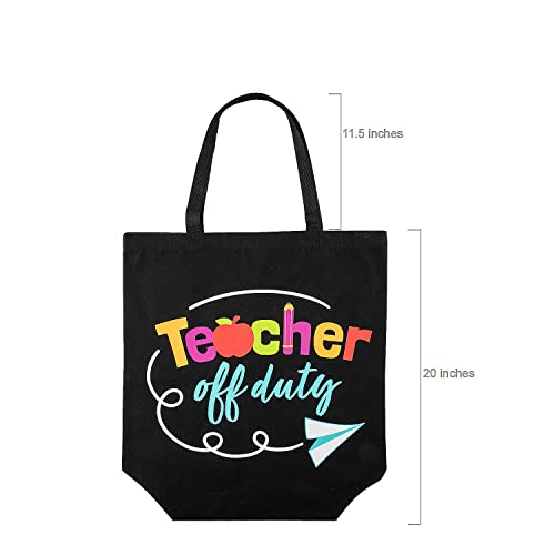 Fun Express 18" x 20" Large Teacher Off Duty Canvas Tote Bag