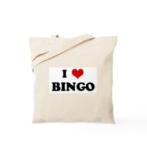 cafepress i love bingo tote bag canvas tote shopping bag
