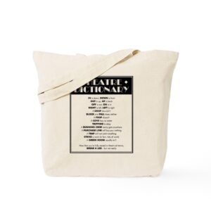 cafepress theatre dictionary tote bag canvas tote shopping bag
