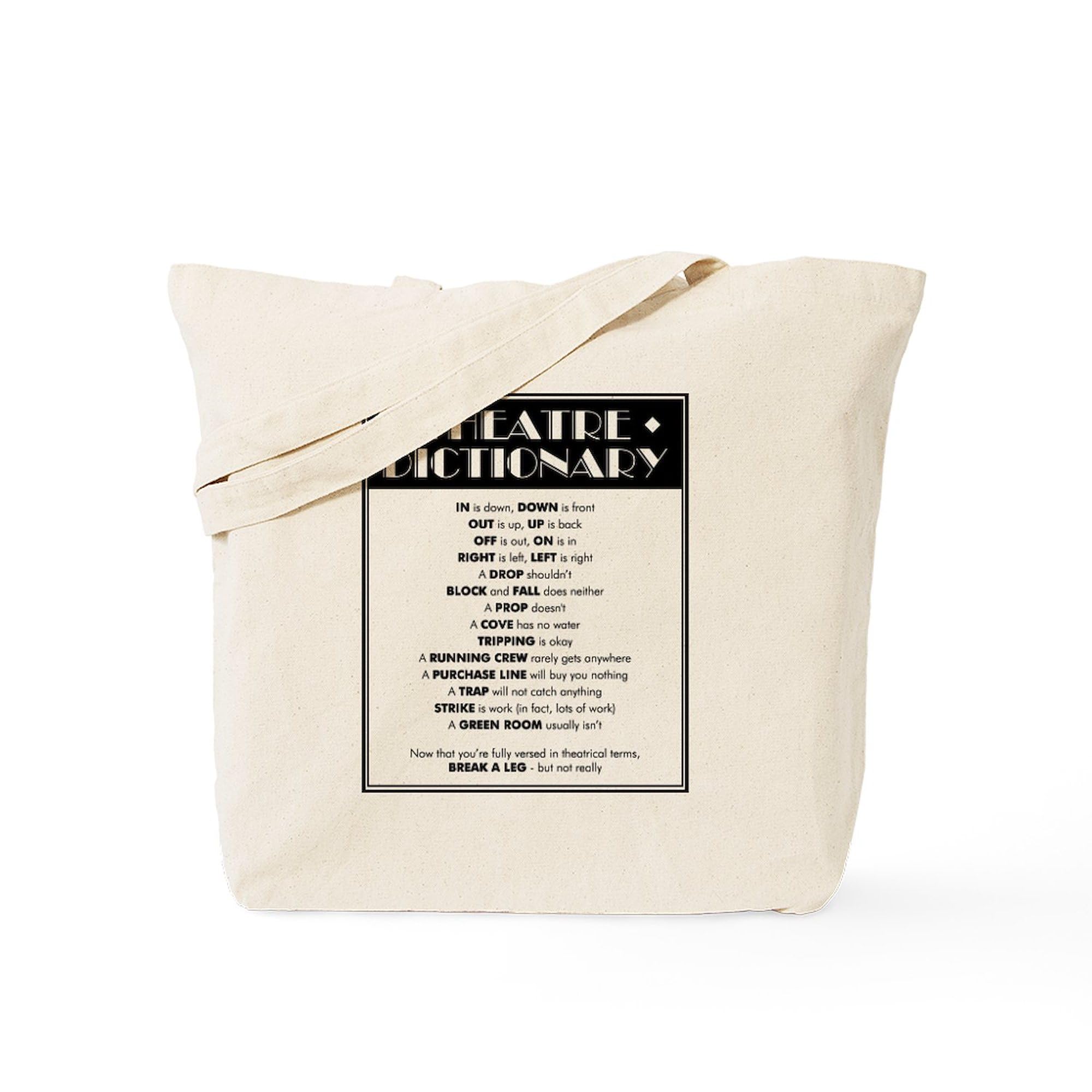 CafePress Theatre Dictionary Tote Bag Canvas Tote Shopping Bag