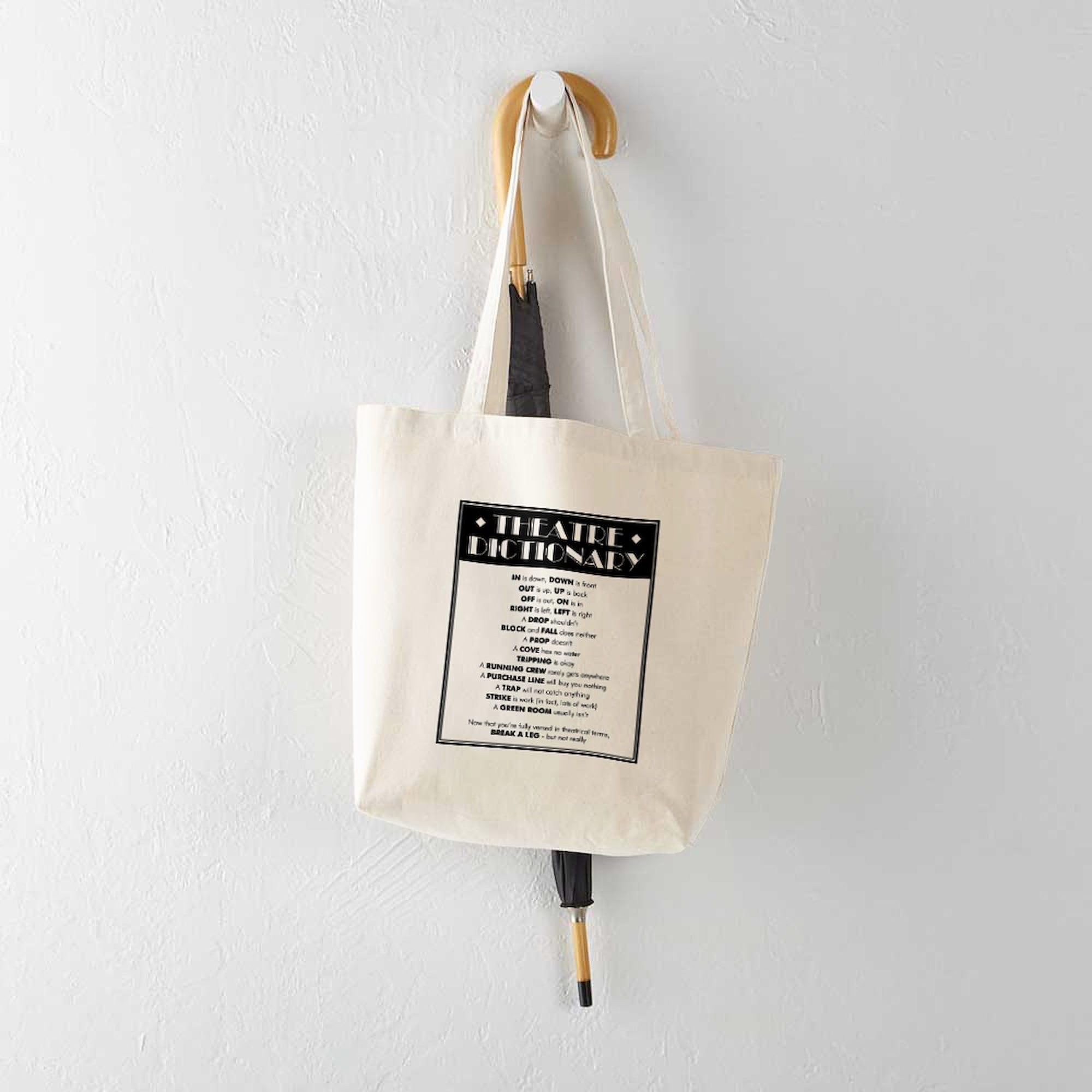 CafePress Theatre Dictionary Tote Bag Canvas Tote Shopping Bag