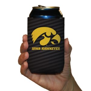 6-pack university of iowa can coolers iowa hawkeyes can coolers perfect for tailgating, officially licensed (iowa hawkeyes #6)