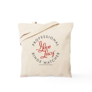 cafepress professional i love lucy binge watcher tote bag canvas tote shopping bag