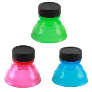 Duehut 3 PCS Soda Bottle Caps Drink Bottle hat Reusable Soda Can hat Snap On Pop Drink Covers Lid Protector Can Change Soda Caps, Can Be Used for Soda,Sprite, Beer Cans(3 Colors)