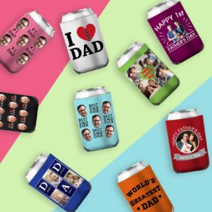 Custom Can Beer Coolers Sleeve 1-150 Bulk Personalized Insulated Beverage Bottle Holder with Photo Image Logo Text for Party Wedding Birthday