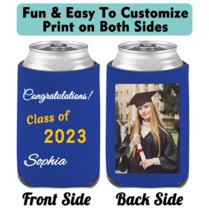 Custom Can Beer Coolers Sleeve 1-150 Bulk Personalized Insulated Beverage Bottle Holder with Photo Image Logo Text for Party Wedding Birthday