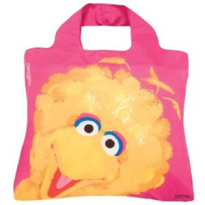 envirosax sesame street kids reusable shopping bag - big bird pink