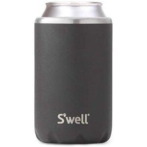 S'well Stainless Steel Chiller Triple-Layered Vacuum-Insulated Keeps Drinks Cool and Hot for Longer-Dishwasher-Safe BPA-Free for Travel, 12oz Cans and Bottles, Onyx