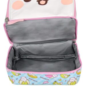 Bananya Lunch Tote 3D Character Dual Compartment Insulated Lunch Box