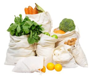 muslin produce bags - organic cotton produce bags - cloth grain bags - cloth vegetable bags - cloth bread bags - vegetable bag cloth - produce bag, cotton vegetable bag set of 7 (xxl, xl, l, m, s, xs)