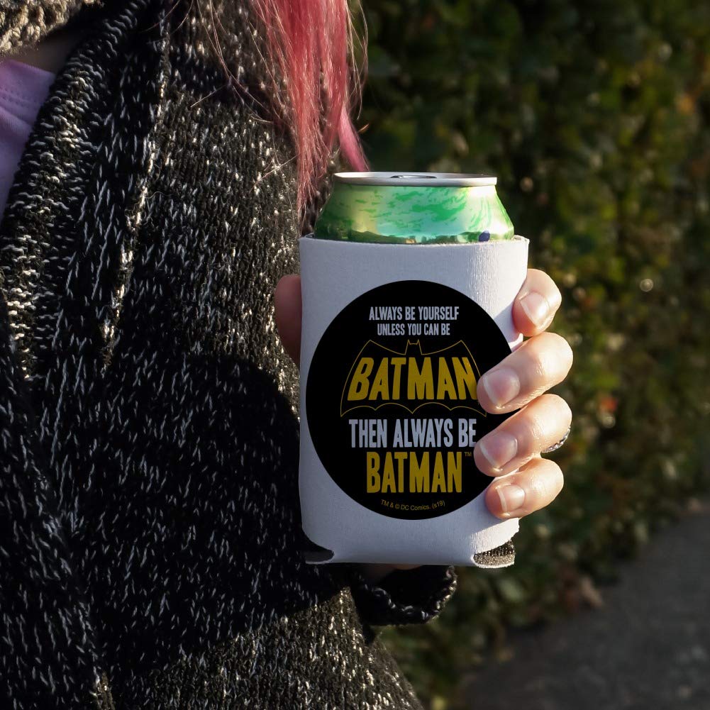 Batman Be Batman Can Cooler - Drink Sleeve Hugger Collapsible Insulator - Beverage Insulated Holder