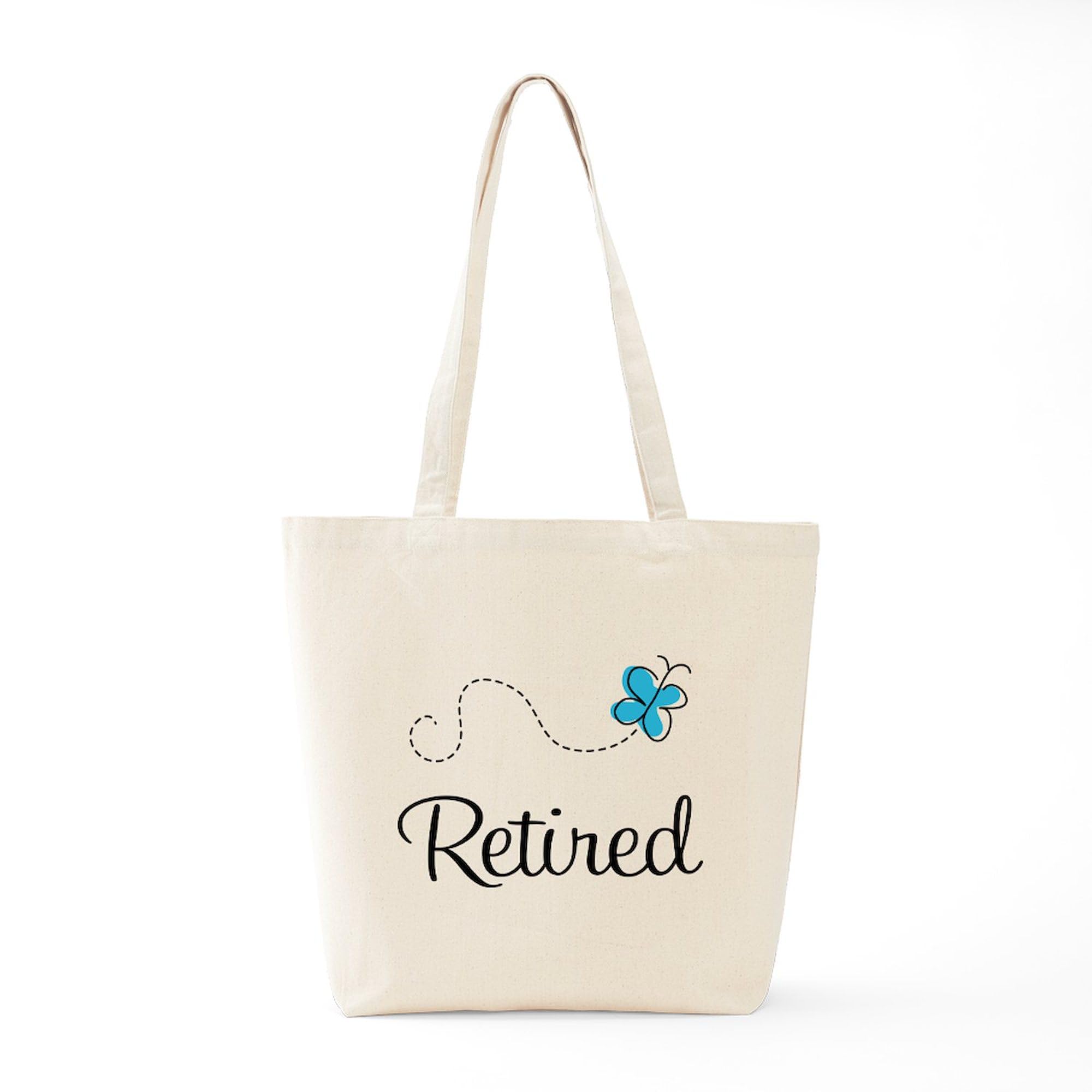 CafePress Pretty Retired Retirement Tote Bag Canvas Tote Shopping Bag