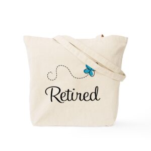 CafePress Pretty Retired Retirement Tote Bag Canvas Tote Shopping Bag