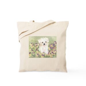 cafepress maltese puppy tote bag canvas tote shopping bag