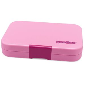 Yumbox Tapas Leakproof Bento Box, Lunch box for women, Teens and Kids, Large size, 4 compartment tray with large section for sandwich, salads plus sides and dip well (Capri Pink - Rainbow)