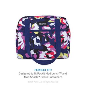 PackIt Freezable Hampton Lunch Bag with Shoulder Straps, Bright Floral