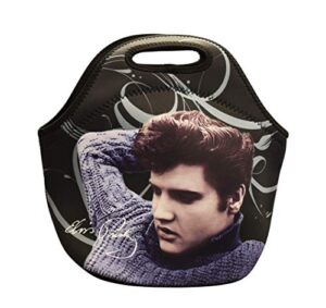 midsouth products elvis presley insulated lunch bag - blue sweater