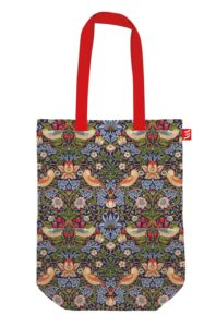 museums & galleries v&a (victoria & albert) museum strawberry thief by william morris organic cotton canvas tote bag