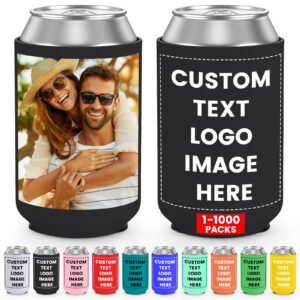 30 pack personalized can sleeve coolers with your text logo or image wedding favors bachelor party favors birthday party favors