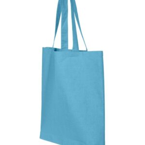 shop4ever John 3:16 Bible Verse Cross Christian Faith Eco Cotton Tote Reusable Shopping Bag 6 oz Turquoise 1 Pack