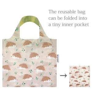 allydrew Allybag Foldable & Lightweight Reusable Grocery Bag, Porcupine