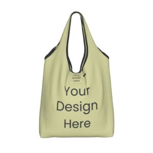 custom tote bags personalized shopping tote bag design your own text/logo/photo for women men unisex design your own tote bag for work travel business shopping