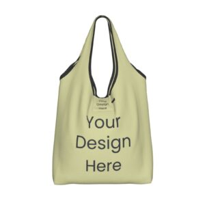 Custom Tote Bags Personalized Shopping Tote Bag Design Your Own Text/logo/photo For Women Men Unisex Design Your Own Tote Bag For Work Travel Business Shopping