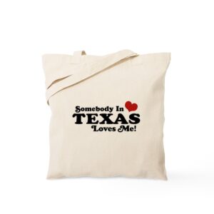 cafepress somebody in texas loves me tote bag canvas tote shopping bag