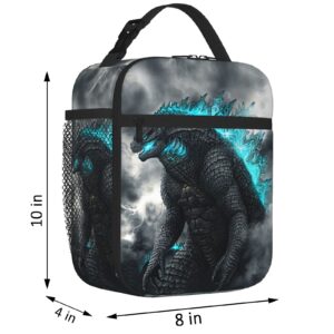 Yiwbor Portable Lunch Box Insulated Lunch Bag Reusable Cooler Tote Bag for Work Picnic Camping