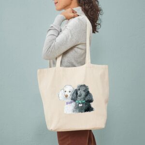 CafePress Two Poodles Tote Bag Canvas Tote Shopping Bag