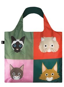 loqi artist stephen cheetham cats reusable shopping bag (sc.ca)