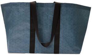 foremost reusable bag 70003 heavy duty square pattern multi purpose tote, extra large, blue