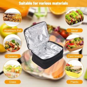 Food Warmer Electric Lunch Box with Wall Plug,Mini Portable Oven, Mini Personal Heated Lunch Box for Meals Reheating & Raw Food Cooking for Road Trip/Camping/Picnic/Family Gathering(Black)