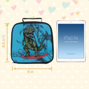 Dinosaur Lunch Box for Boys, Kids Insulated Lunch Bag, Toddler Lunchbox