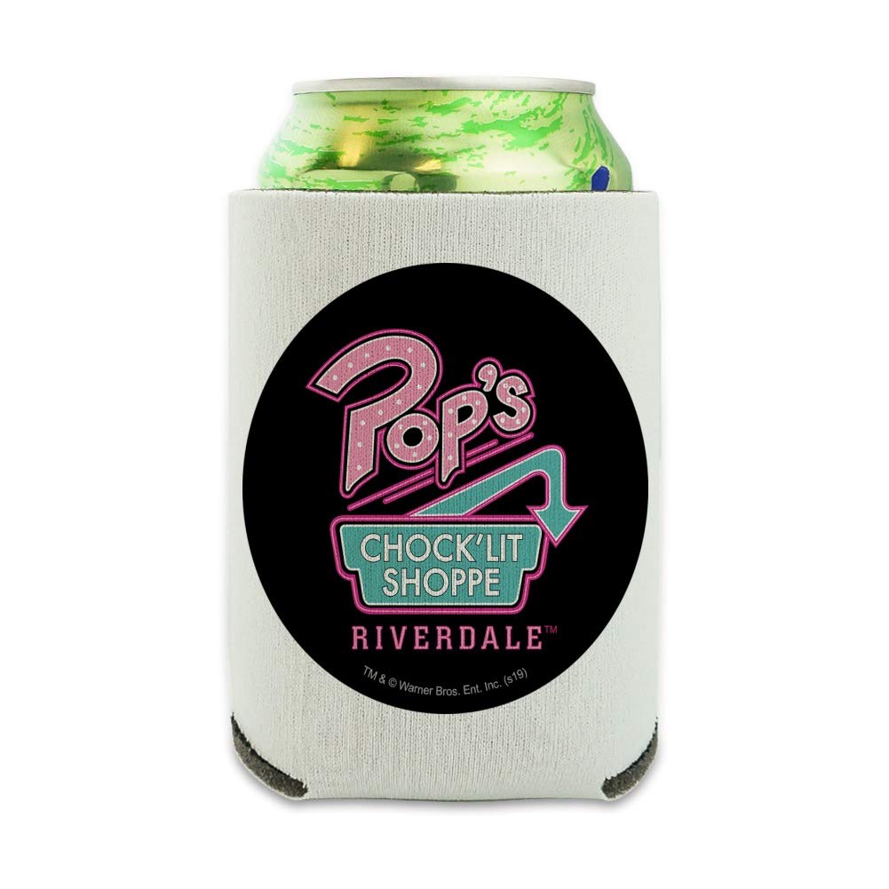 Riverdale Pops Chock'lit Shoppe Can Cooler - Drink Sleeve Hugger Collapsible Insulator - Beverage Insulated Holder