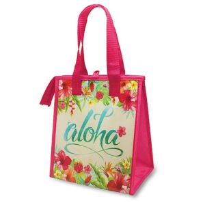 hawaiian insulated lunch bag aloha floral