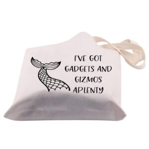 BDPWSS Mermaid Tote Bag For Women Beach Lover Gift I’ve Got Gadgets And Gizmos Aplenty Summer Vacation Gift Beach Themed Gift (Got gadgets TG)