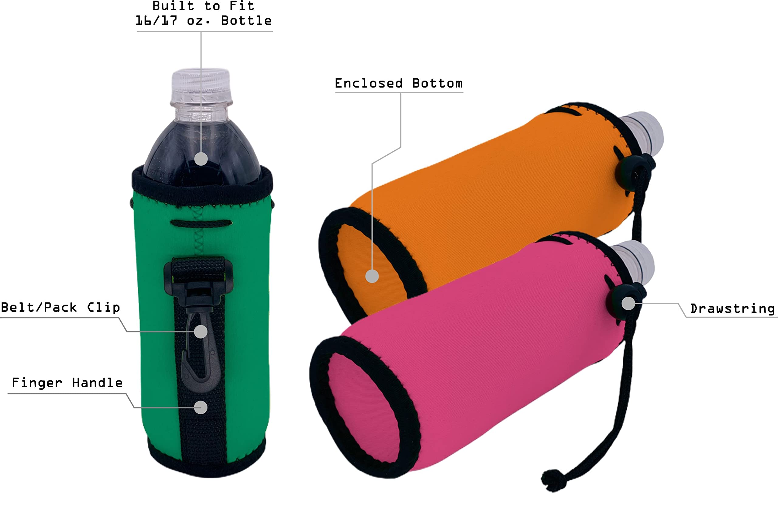 Blank Neoprene Water Bottle Coolie (4 Pack, Purple)