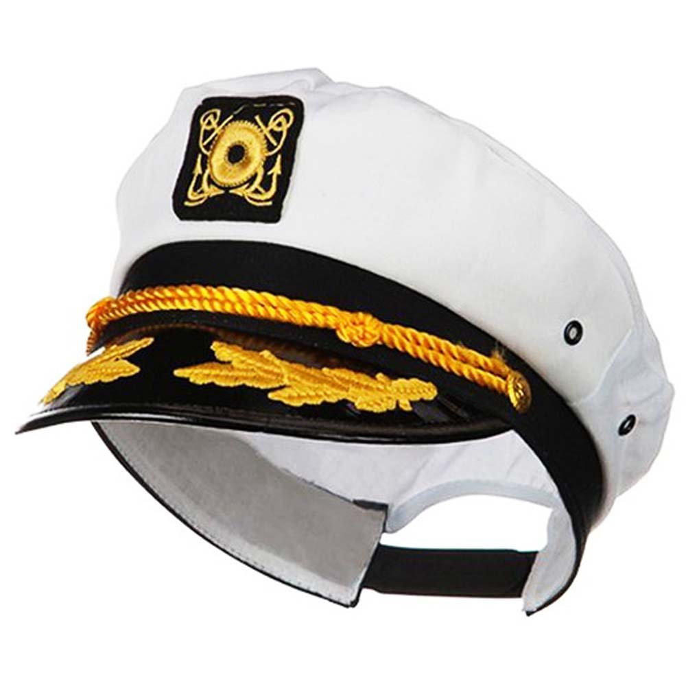 Captain Hat Yacht Cap Funny Coolie Captain and First Mate Can Coolie Bundle Navy